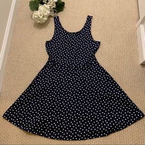 H&M Navy Polka Dot Dress